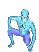 Blue And Purple Spiderman Lycra Spiderman Costume